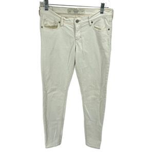 Abercrombie & Fitch Womens Skinny Jeans Cotton Stretch Cream Size 4 / 27
